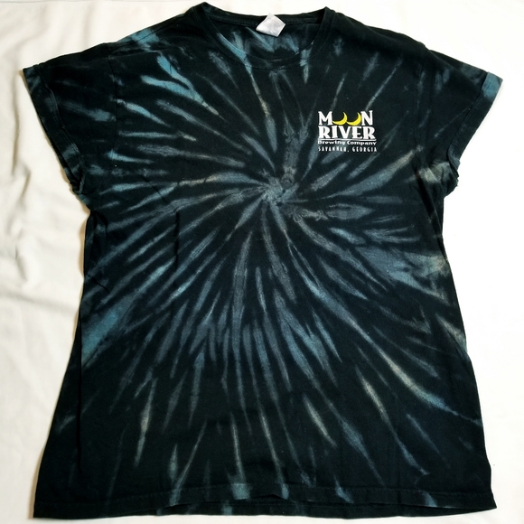 Moon River Brewing Company Savannah  Georgia Tie Dye T-Shirt Adult Large Beer - Picture 2 of 7
